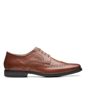 Clarks Mens Howard Wing Brown Shoes (NWT)